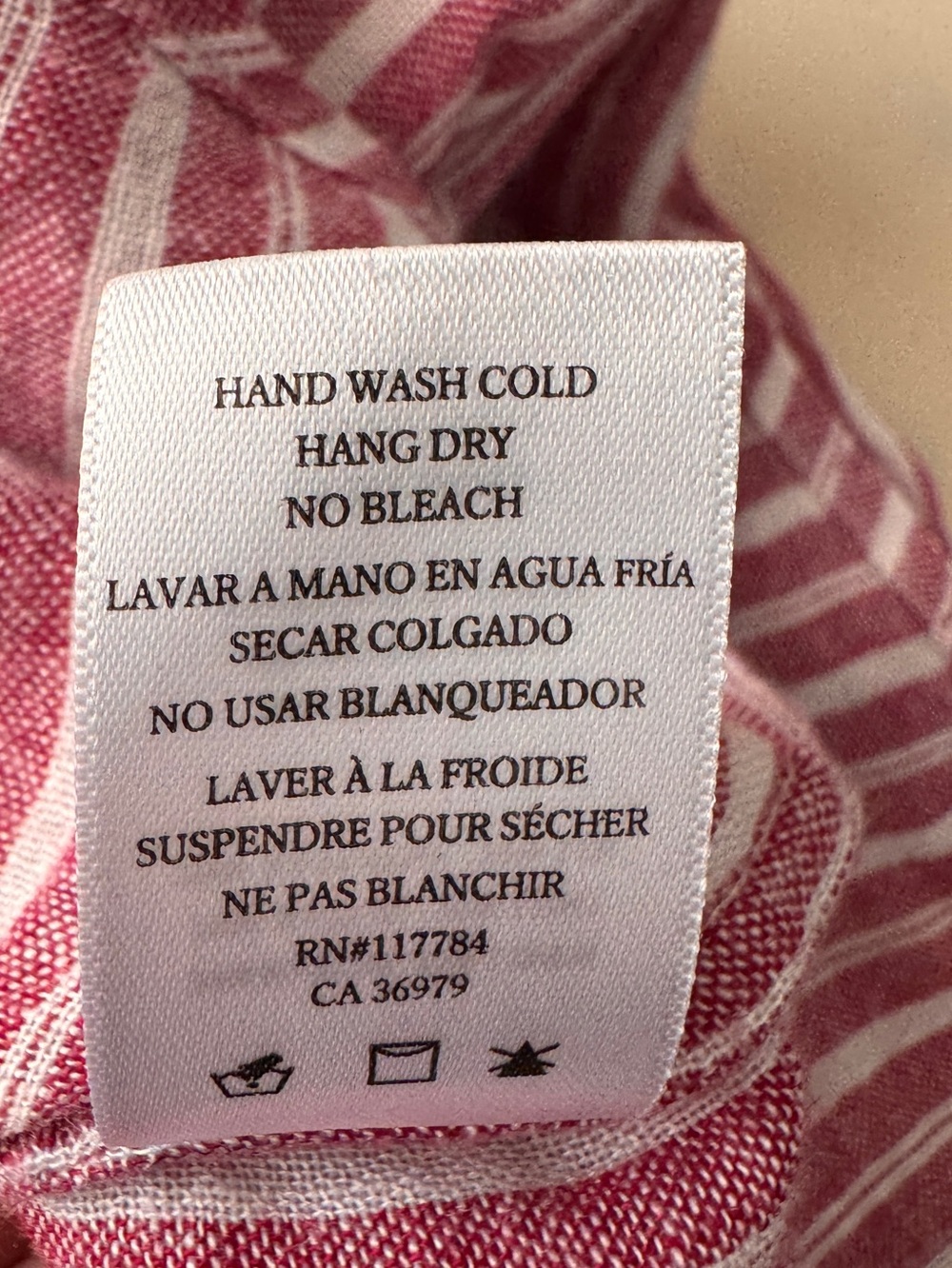 Rails Red & White Striped Linen Blend Button Front Shirt XS - Picture 3 of 7